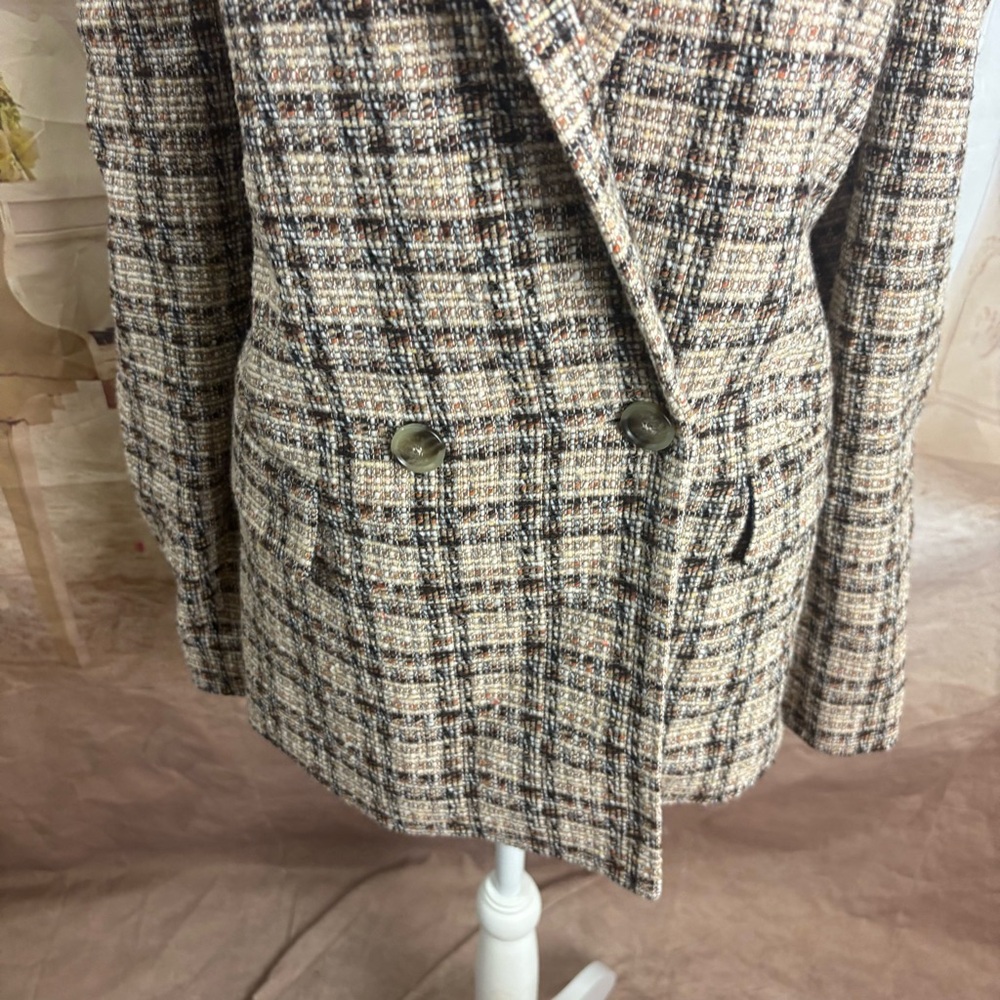 NEW Boss Janka Double Breasted Checkered Blazer - Picture 5 of 10